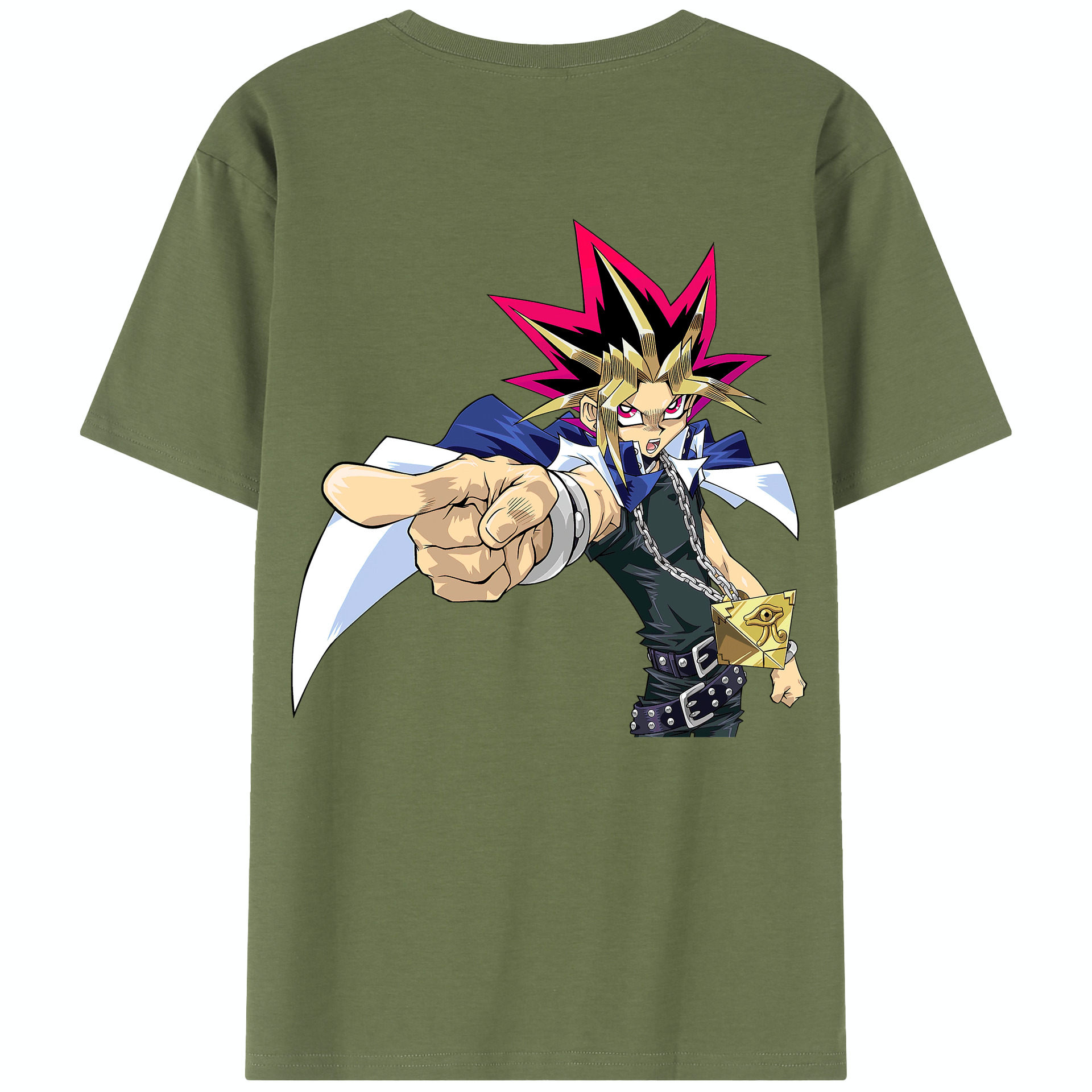 （画像用） 遊☆戯☆王 Yu-Gi-Oh! 綿100％半袖Tシャツ（背面プリント）